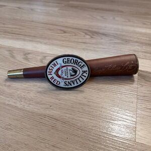 George Killians Irish Red Beer Tap Handle Wood Metal Vintage Bar Decor